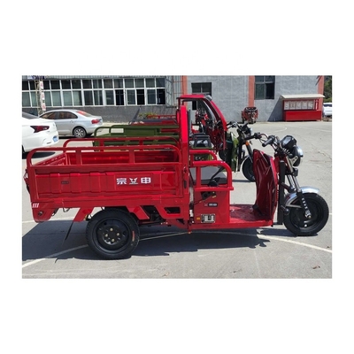 Triciclo elétrico para idosos Scooter elétrico de três rodas Van 1,3*0,95m Capacidade de classificação ≥25°
