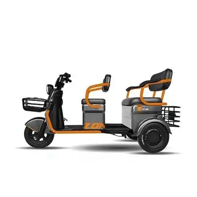 E-Trikes para adultos de dois lugares Triciclos elétricos abertos para 3 passageiros Velocidade máxima 30-50Km/h
