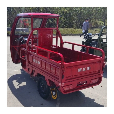 Triciclo transportador de mercadorias elétricas para transporte de mercadorias pesadas na Índia Tipo de condução