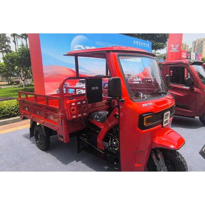Versátil e durável Capacidade de carga útil de 400 kg Triciclo com motor a gasolina para carga pesada