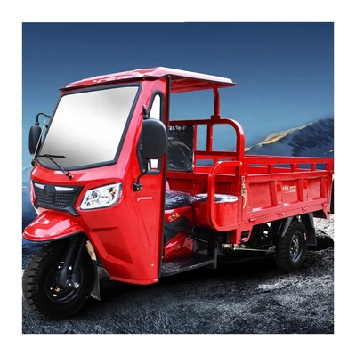 Angola Off Road Drive Motor de gasolina Triciclo de carga motorizado com tamanho de pneu 5,00-12