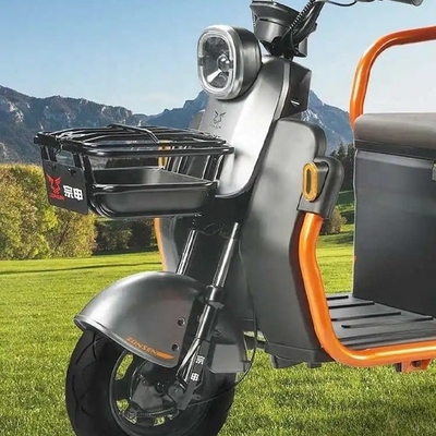 Triciclo elétrico de 351-500w com assento do passageiro e sistema de travagem de tambor traseiro