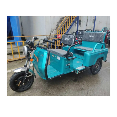 Sistema de travagem de tambor dianteiro e traseiro Triciclo elétrico de 1000W com capacidade de 25°