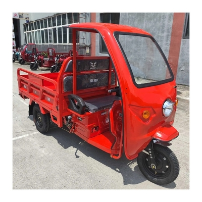 Triciclo elétrico de 1980 mm com cabine fechada e suspensão traseira de mola de 6 folhas