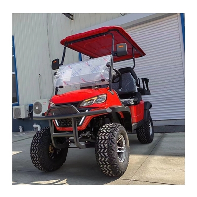 Carrinho de golfe elétrico de 4 rodas motrizes de 4 lugares com uma distância mínima de 100-150 mm